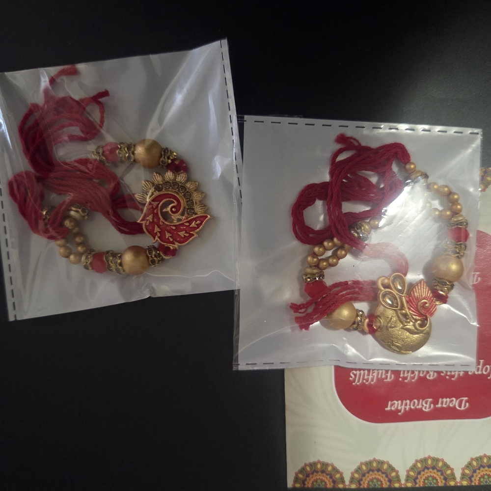 Elegant Red and Gold Women's Jewelry Set